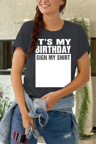 Image of Happy Birthday Shirts for Women Cute My Day My Way Birthday Girl T Shirt