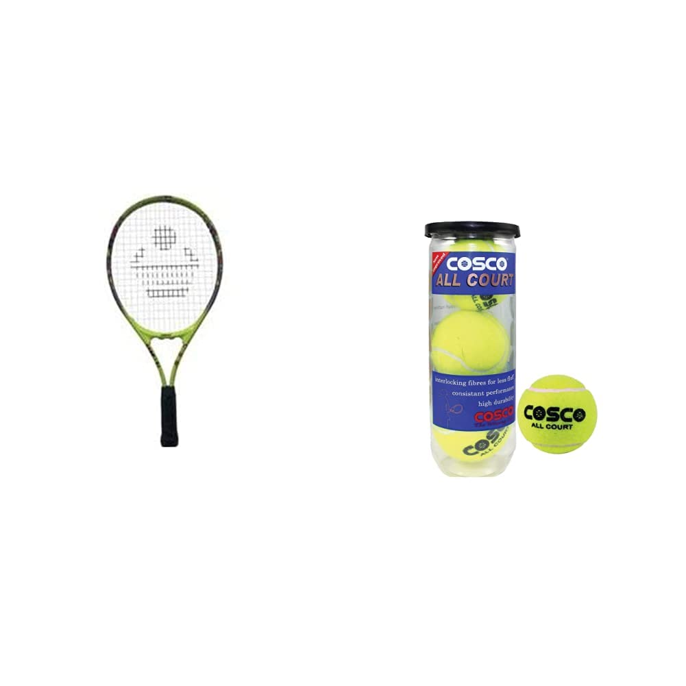 Cosco Aluminum Tennis Racquet (Junior 21 inch, Color May Vary)