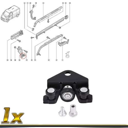 Bisagra rodillo inferior puerta corredera Nissan Primastar soluciona caídas 2
