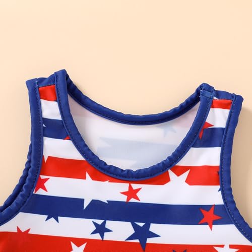 Image of HAPPYMA Baby Swimsuit Toddler Girl Bathing Suit Summer Stripe Bikini Set Beach Two Piece Swim Wear
