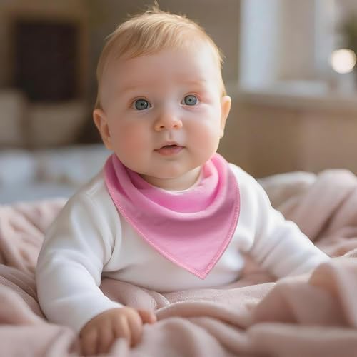 Baby Bibs Bandana Drool Bibs 8 Pack for Infant, Boys, Girls, Unisex 100% Cotton Drooling Bibs, Soft and Absorbent — view 4