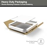 BELOFAY Clear 6mm Tempered Glass Splashback for Kitchen, Toughened Glass Heat Resistant Splashbacks for Cookers - Pre-Drilled Holes with Fixing (50x60cm) - Image 7