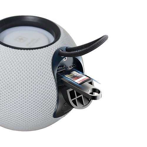 Image of Swiss Military Musica Grey Wireless Bluetooth Speaker with Bluetooth Version 5.0, Support USB /TF Card /FM /BT /TWS Play Mode, 8 Watts