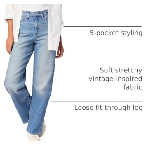 LEVI STRAUSS SIGNATURE Gold Women's Heritage High Rise Loose Straight Jeans - image 4