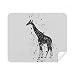 Giraffe Cartoon Animal Grey Cleaning Cloth Screen Cleaner 2pcs Suede Fabric