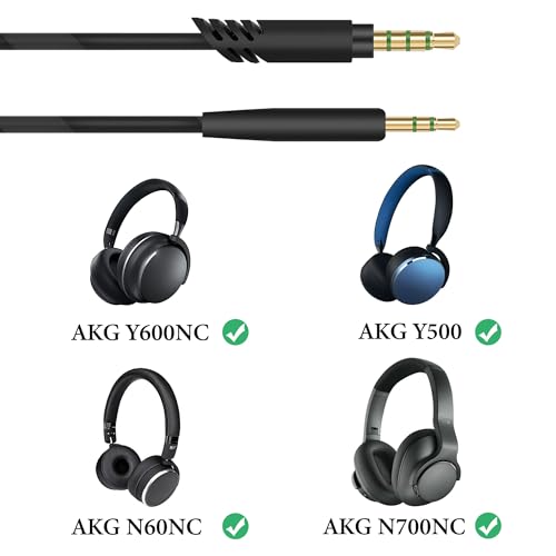 Cable de audio AUX con micrófono para audífonos AKG miniatura 5