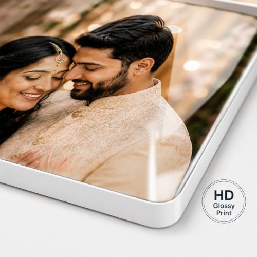 Image of Personalized Photo Frame for Wall | Custom Anniversary & Birthday Gift | HD Glossy, Waterproof 15mm MDF /WPC | A4, A3, Big Sizes (8x11 Portrait)