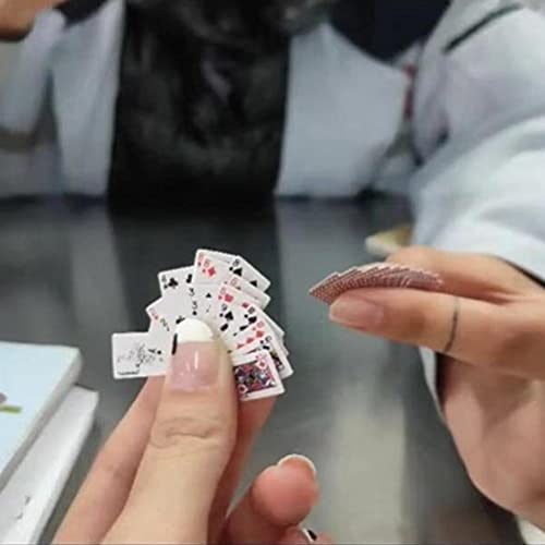 3er-Set Spielkarten, Mini-Spielkarten, 54 Karten, Reise-Spiel, Miniatur-Pokerspiel, Heimdekoration, Spielzeug Tischspiele, Heimspiele