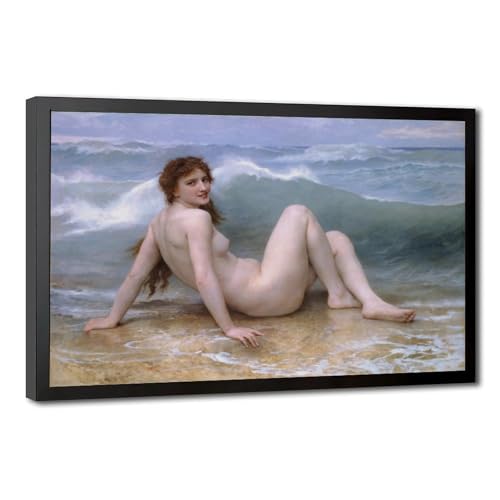 Impression sur toile The Wave de Bouguereau finition premium cadre bois