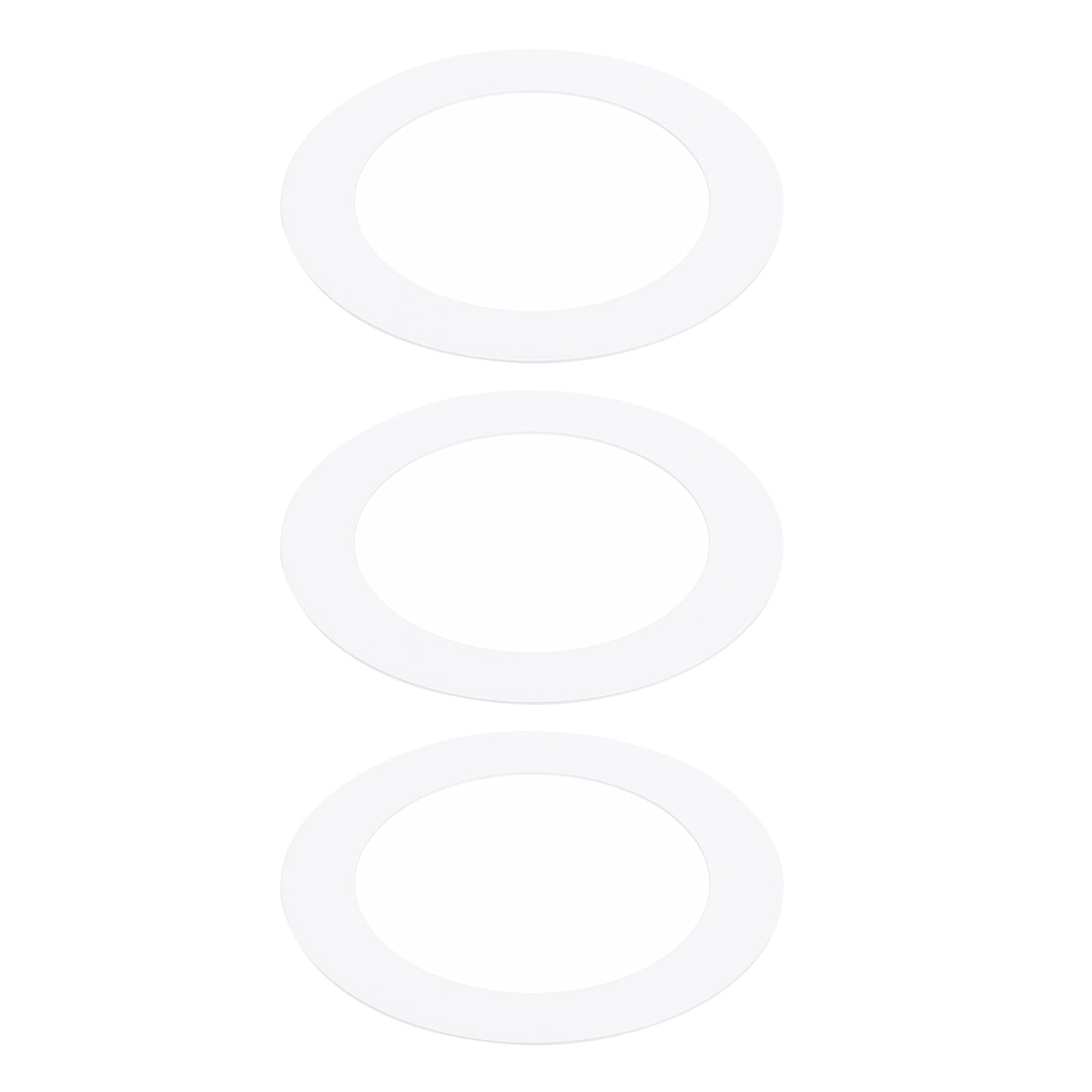 PATIKIL 3.39" ID 4.72" OD Goof Rings for Recessed Light, 3 Pack Matte White Goof Metal Trim Ring Lighting Fixture for Ceiling Wall Recessed Can Downlights