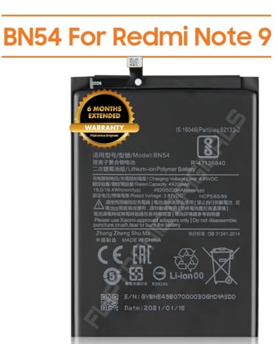 Image of BN54 Battery for Redmi Note 9 / 10x 4G / 10X 5G / 10x pro 5G / M2003J15SC, M2003J15SG, M2003J15SS Battery with 6 Month Warranty****(I105)
