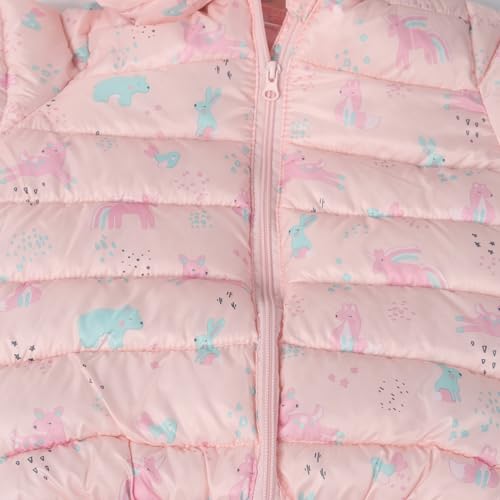 WEONEDREAM 6M-4T Baby Boys Girls Winter Coats with Bear Hoods Unisex Toddler Kids Lightweight Down Jacket3