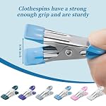 Clothes Pins, 30 Pack Chip Clips, 2.17 Inch Clothes Pins Heavy Duty, Bag Clips, Clips, clothespins, chip Clips Bag Clips Food Clips, Bag Clips for Food,Food Clips,chip Bag Clip(6 Colors) - Image 3