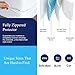 Allersoft| Queen Sleeper Sofa Mattress Cover with Secure Locking Zipper. Creates a Natural Seal On All Sides of Your Pull-Out Sofa Mattress from Liquids, Dust, Pet Dander, Pollen-60x72 (Fits 4-7 Deep)