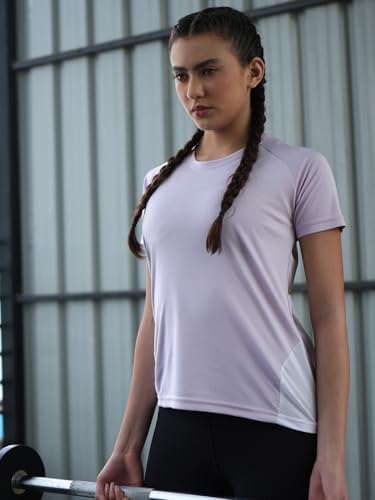 Image of CHKOKKO Gym Tshirt for Women Workout Dry Fit t Shirt Sports Tshirt Lightweight Round Neck Breathable Half Sleeve Activewear Mesh Running Yoga Tops for Woman