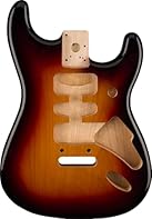 Alder body w/gloss polyester finish Contoured neck heel Humbucker / Single / Humbucker (HSH) pickup routing Two-point tremolo bridge mount (2.22" wide) Offset four-bolt neck pocket mount