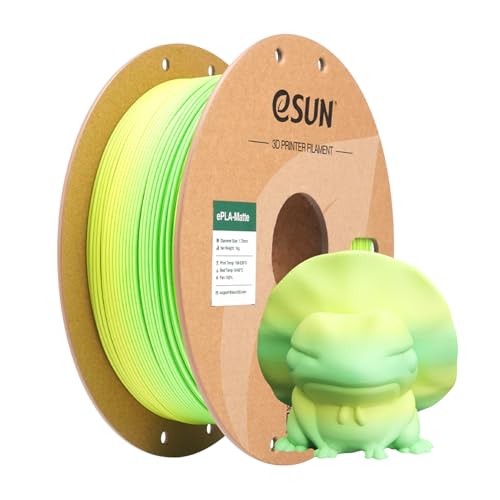 eSUN Matte Rainbow PLA Filament 1KG, Matte Multicolored PLA, Paddy Field