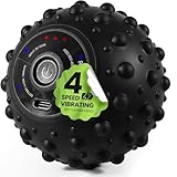 EXELLEON 4-Speed Vibrating Massage Ball | Compact Rechargeable Roller | Adjustable Vibration | Quiet & Portable Design