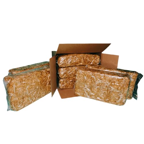 agrar-store Stroh in handlichen 1 kg-Beuteln Einstreu Futter Meerschweinchenstroh Kaninchen (6, Kilogramm)