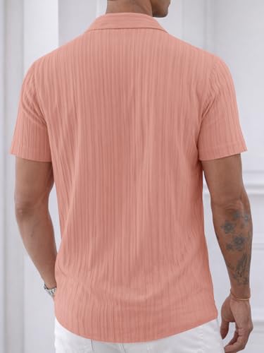 Image of Noble Monk Men's Polyester Regular Fit Solid Casual Shirt |Half Sleeve | |Stylish Shirt