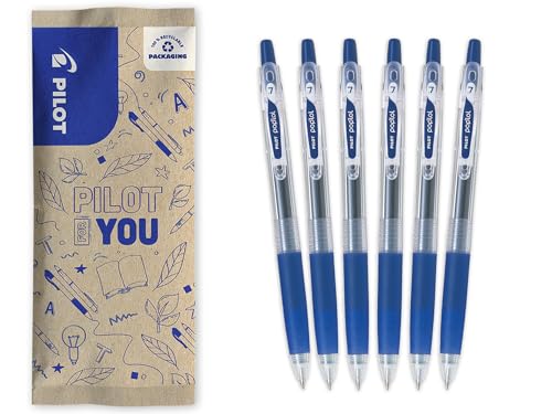 Set de 6 bolígrafos de gel Pop'Lol Azul punta media
