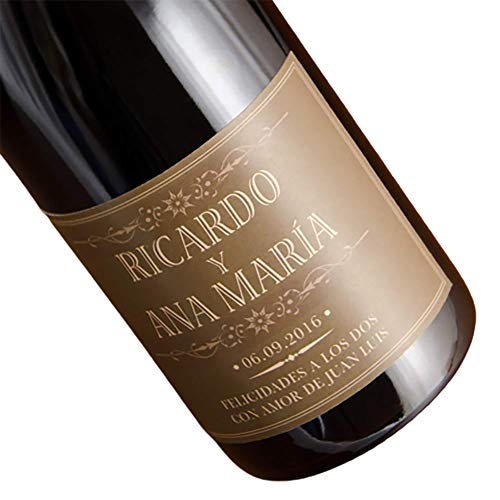 Botella de vino personalizada