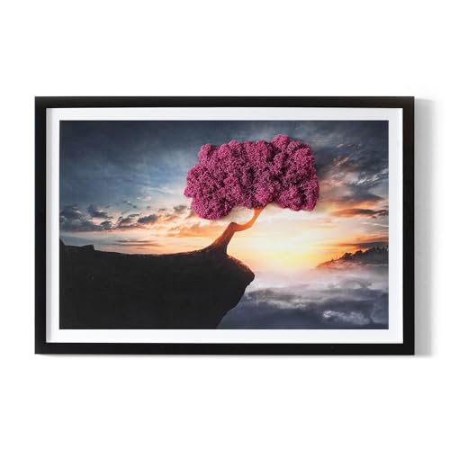 Peinture murale de mousse Tulup 60x40 cadre noir design haut de gamme