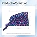 OXJOIIS Fashion Women Men Purple Glitter Sparkle Pattern Working Cap Tie Back Surgical Cap Beanie Caps for Doctor, Running