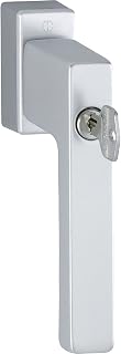 HOPPE Fenstergriff TOULON Sperrzylinder Secustik, VK 32-42 mm, silber eloxiert, 1 Stück