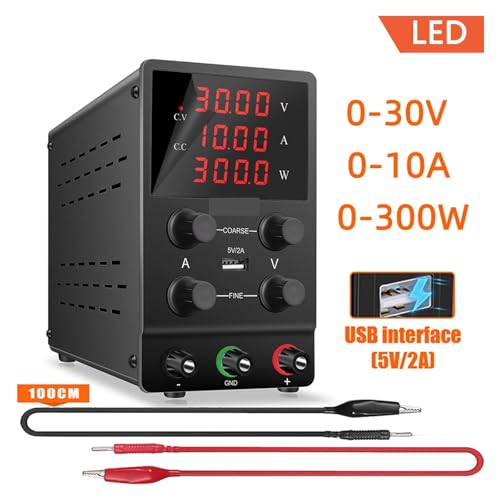Alimentation laboratoire réglable 30V 5A DC switching noire 230V - 3