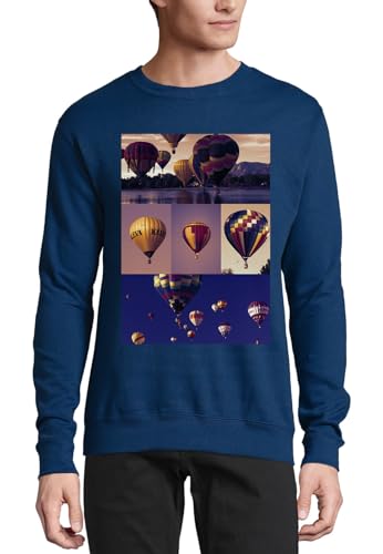 Pull montgolfière bleu marine en coton doux pour les séances photo