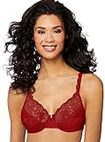 Bali Women's Desire, Full-Coverage Lace Cups, Plunging Underwire Bra for Everyday Comfort, Vintage C