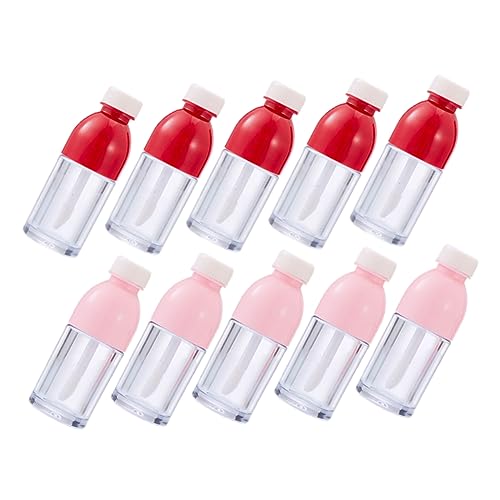 minkissy 1 Juego Tubo De Lápiz Labial Travel Bottles Botella De Bálsamo Labial Brillo De Labios Plegable Tubos Rociar Dispensador De Espuma Equipo Botellas De Aceite De Labios Abs 10 Piezas