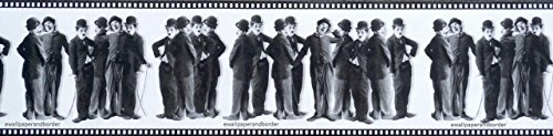 Sunworthy Charlie Chaplin Black White Silent Movie Film Strip Decorative Wallpaper Border #TOP1