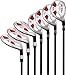 Men's Majek Golf All Hybrid Complete Full Set, which Includes: #5, 6, 7, 8, 9, PW +SW Senior Flex Right Handed New Utility A Flex Club