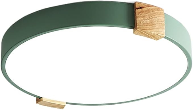 CSSYKV Plafondlamp Voor Woonkamer Aluminium Acryl Schijfschaduw LED-lamp Macaron Kleur Platte Lamp Dimbare Plafondlamp Voor Keuken, Badkamer, Hal, Slaapkamer, Kantoor, Bijkeuken