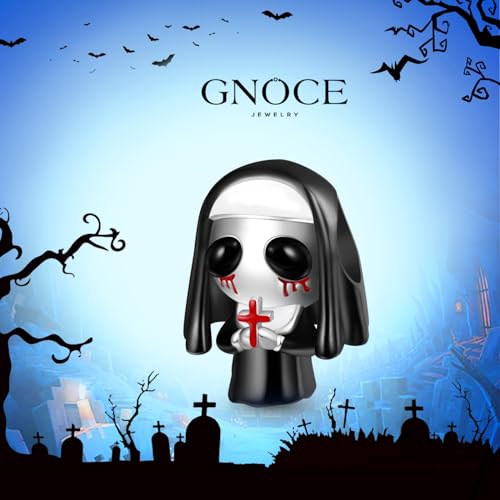 Image of GNOCE Halloween Charm Bracelet Fit Pandora Beads for Women Gift