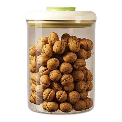 Limtula Round Press Seal Vacuum Alimentador Almacenamiento Alimentos Aterrustos Organizadores Cocina con Diseños Apilables 4 Tamaño