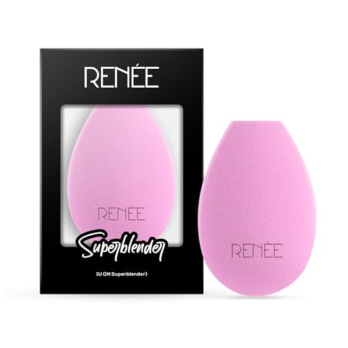 Image of RENEE Makeup Superblender 1pc, Angled Edge Sponge For Effortless Application of Dry & Wet products, Latex Free, Cruelty-Free & Travel friendly ideal for foundation