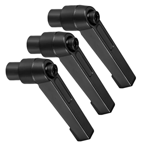 Image of Clamping Lever Handles, M6 Female Thread 42mm Lever, Adjustable Quick Release Locking Rotating Knobs Black - (Applications: for Lathe Machinery), 3-Pieces