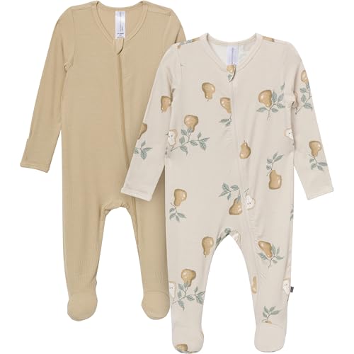Image of Modern Moments by Gerber unisex-baby Viscose 2-pack Sleep 'N Play With Mitten Cuffs