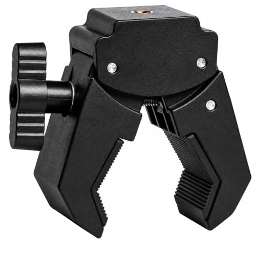 Image of Brolaviya Super Clamp with 1 /4 inch Interface Female Thread Mount, Adjustable Camera Clamp for 13-47mm Rods & Poles, Universal Mount for DSLR Camera, Action Camera, LED Light, Microphone, Bike & Tripod