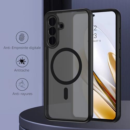 Image of BENTOBEN for Samsung Galaxy A56 Case Anti-Yellow Anti-Fingerprint Anti-Scratch Shockproof Bumper Case, Frost Black