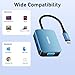 BENFEI USB C HUB 4-in-1, USB Type-C to HDMI VGA Adapter, USB C to USB Adapter, USB Type-C Power Delivery, Compatible with iPhone 15 Pro/Max, MacBook Pro/Air 2023, iPad Pro, iMac, S23, XPS 17
