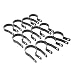 Chain Link Post Tension Bands BLACK, Corner Post Hardware, Chain link Fence Parts