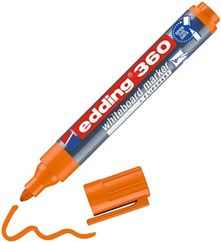 Edding 360 Whiteboard Marker Set - Multi-coloured - 8 Whiteboard Pens Round Nib 1 5 3 Mm Whiteboard Pen Dry Wipe For Whiteboards Flipcharts Magnetic Memo Boards Sketchnotes Refillable