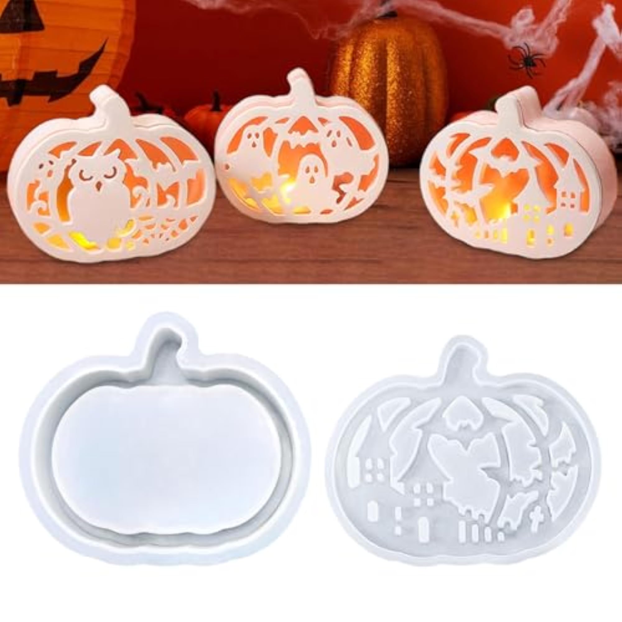 Pumpkin Lamp Silicone Mould for Candle Making
