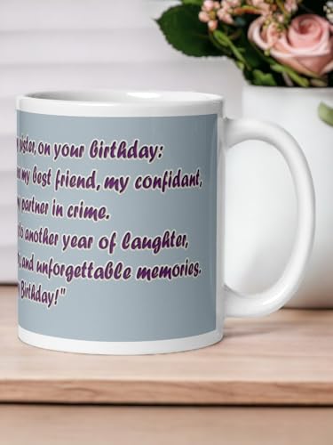 Image of Better Gift Flowers Happy Birthday Dee with Message Mug, Round Shaped Multicolor Themed Coffee Mugs, Mug for Gifting, Gifting Items for Family, Friends & Closed Ones
