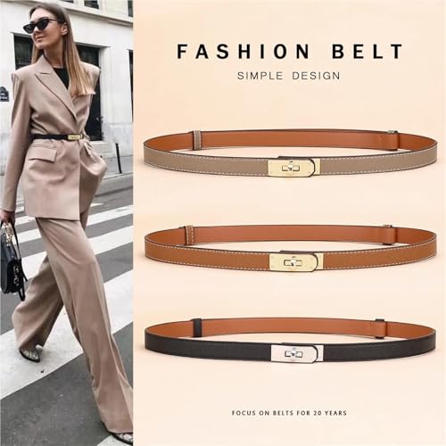 Adjustable Plutonium Leather Ladies Dress Accessories Slim Belts Thin Women Belt Belts Alloy Buckle Fashion Female Waist2