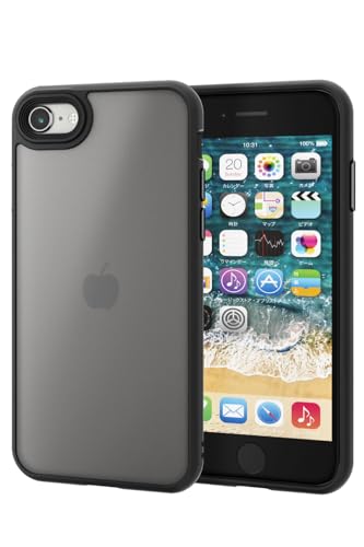 GR iPhone SE (2/3) / 8 / 7 P[X ϏՌ ČRMILKi  }bgdグ Xgbvz[t nCubhP[X Jی݌v CX[dΉ wh~ ubN PMWA22SHVCKBK